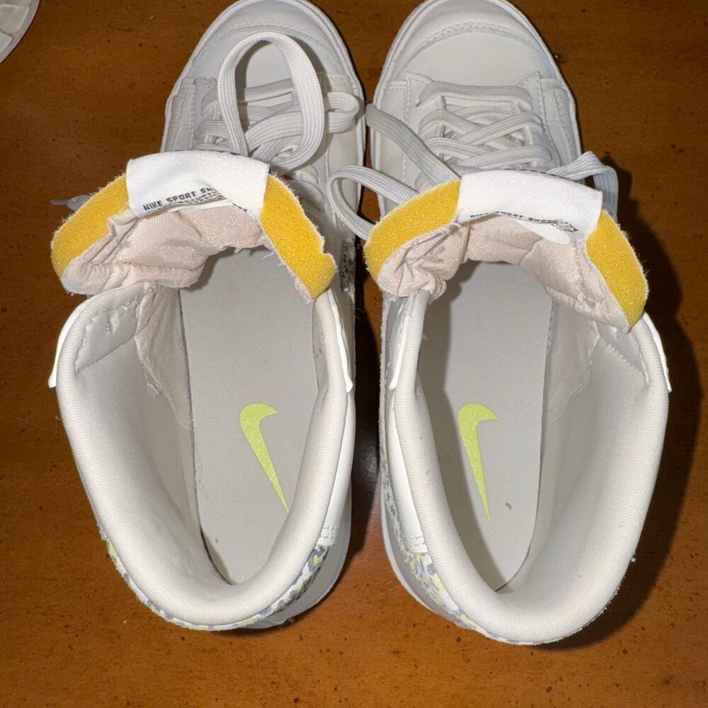 Nike Blazer Mid 77 SE Lemon Leopard Womens 10 White - Picture 8 of 14